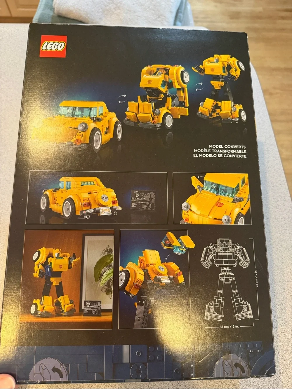 New Lego icons Transformers BUMBLEBEE 2-in-1 Model Converts Building Set 10338